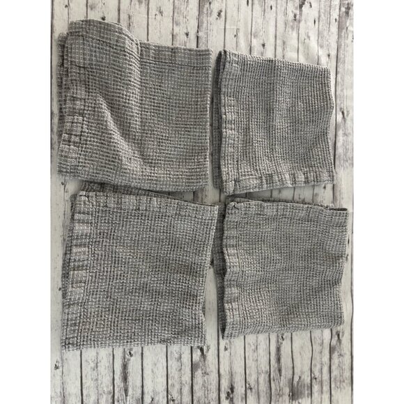 Williams-Sonoma Other - Williams Sonoma waffle weave Cloth Napkins 17" Gray Set Of 4